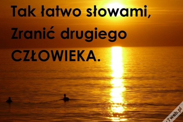 Zranić człowieka.