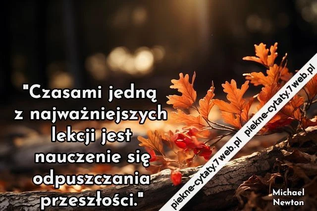 Czasami jedną z najważniejszych lekcji jest nauczenie się odpuszczania przeszłości.